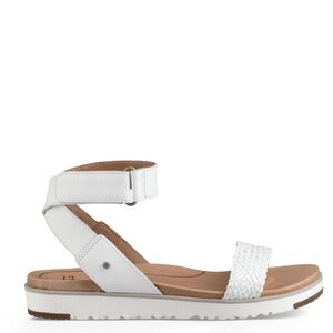 UGG Laddie White Ankle Strap Sandals Women’s Size 8.5 SEE PHOTOS